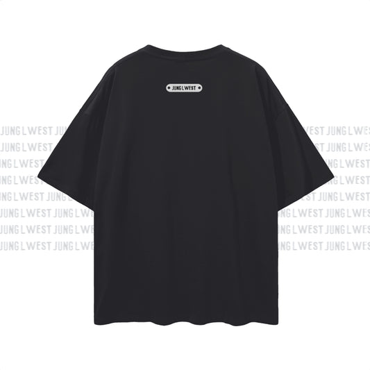 Jung L West | CARPE DIEM | Oversize Deep Drop Shoulder Tee - JUNG L WEST
