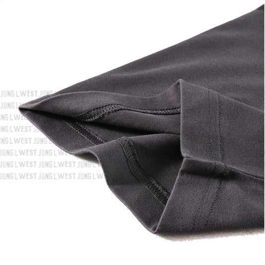 Jung L West | PROGRESS BEAT | Oversize Deep Drop Shoulder Tee - JUNG L WEST