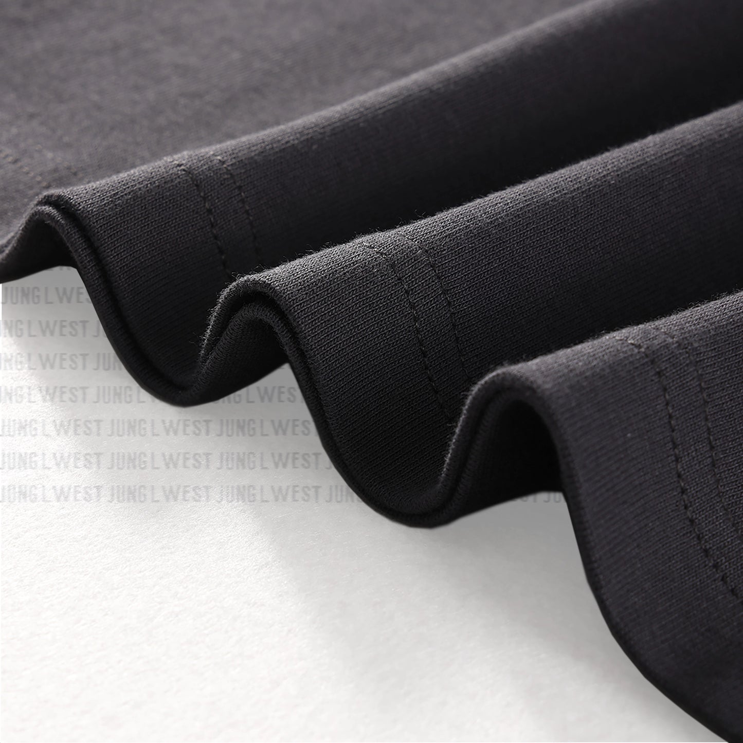 Jung L West | PROGRESS BEAT | Oversize Deep Drop Shoulder Tee - JUNG L WEST