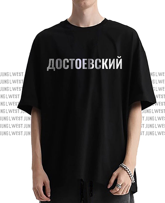 ДОСТОЕВСКИЙ| Oversize Deep Drop Shoulder Tee Unisex