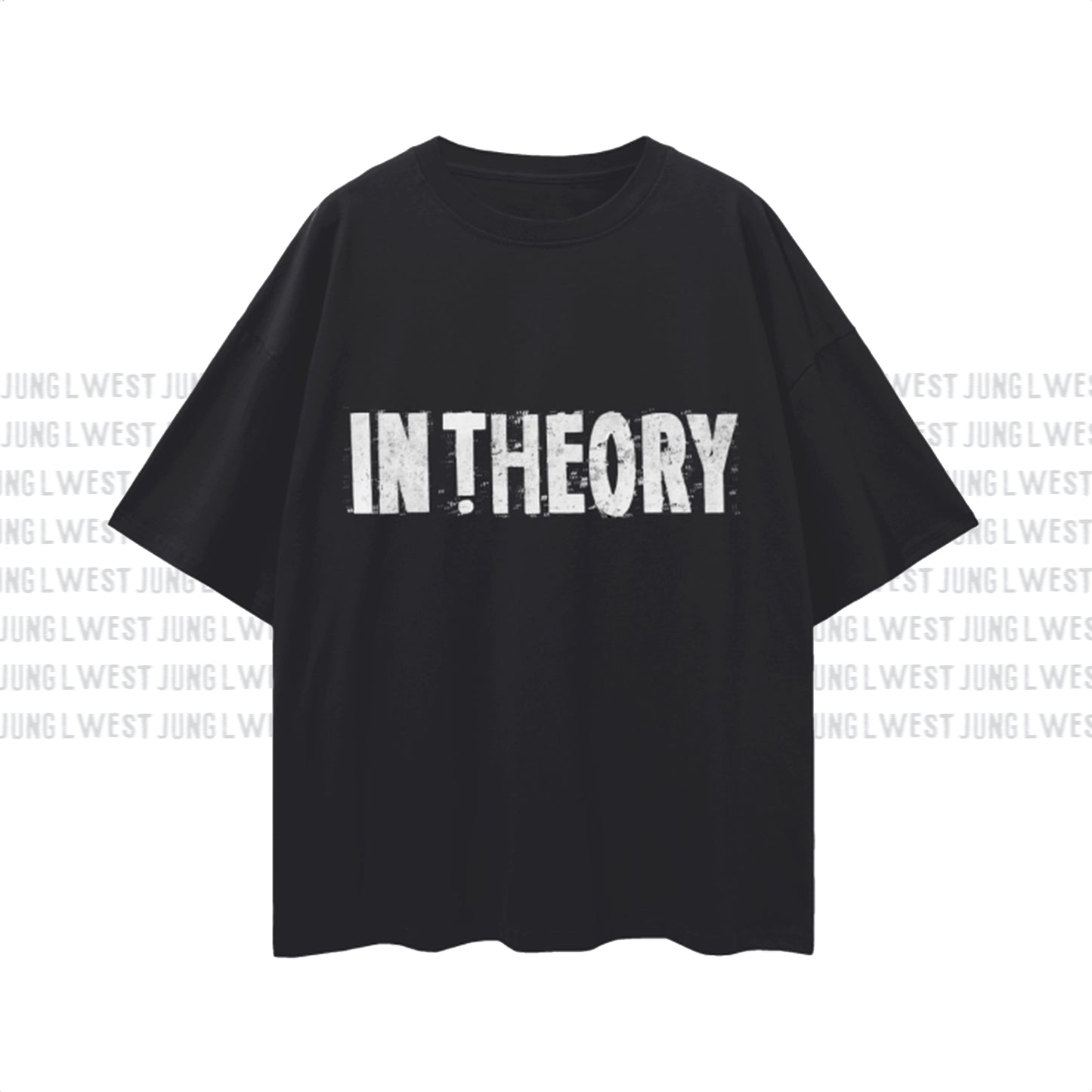 Jung L West | IN THEORY | Oversize Deep Drop Shoulder Tee - JUNG L WEST
