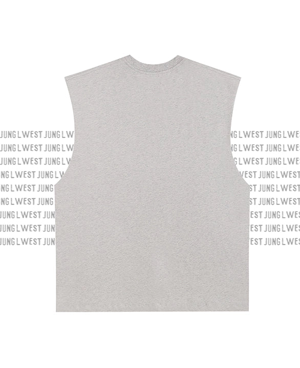 JAPAN GRAND PRIX | Raw Edge Cotton Tank Top