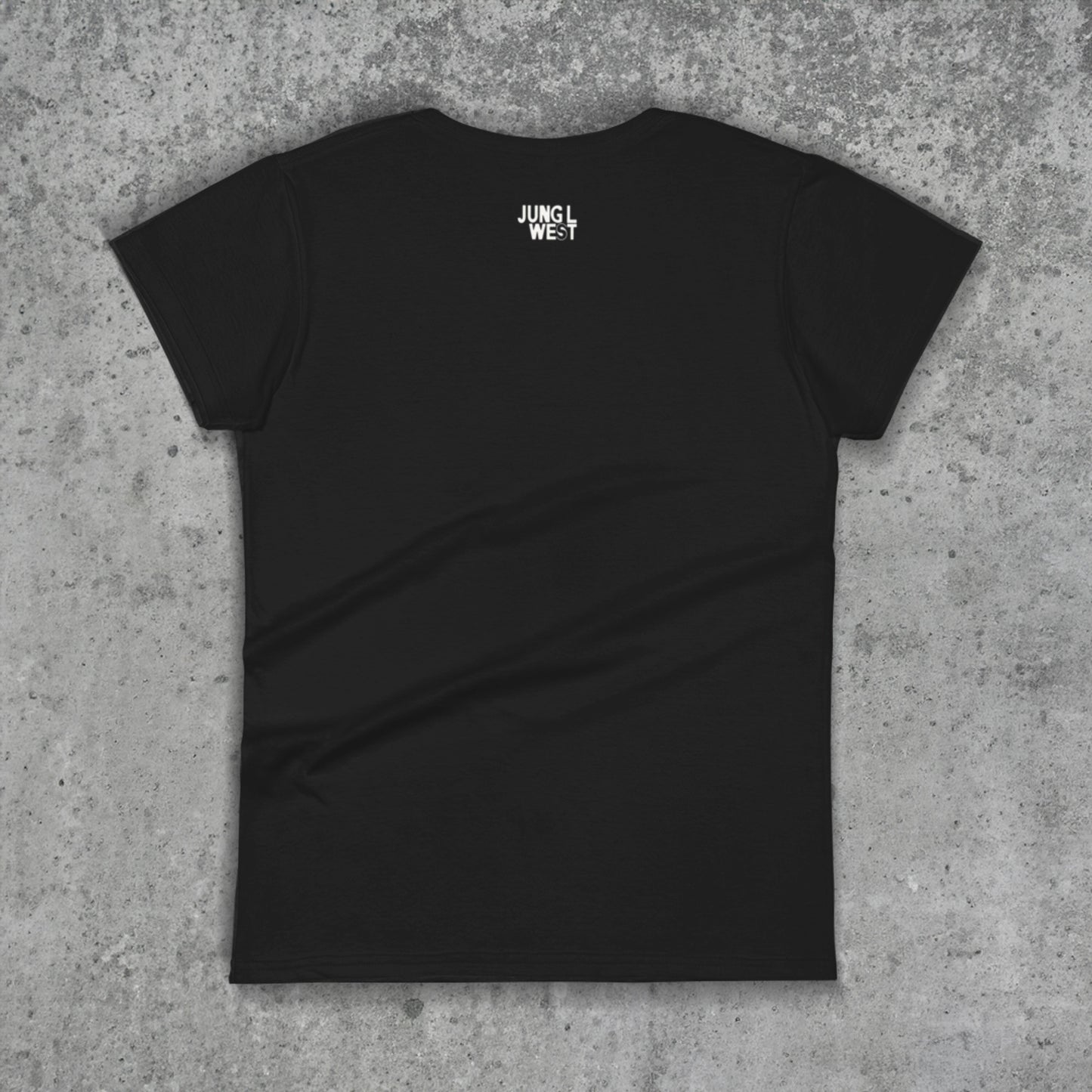 JLW 1.4 | Bull Rider | Ladies Fashion Fit Cotton T-Shirt / Black - JUNG L WEST