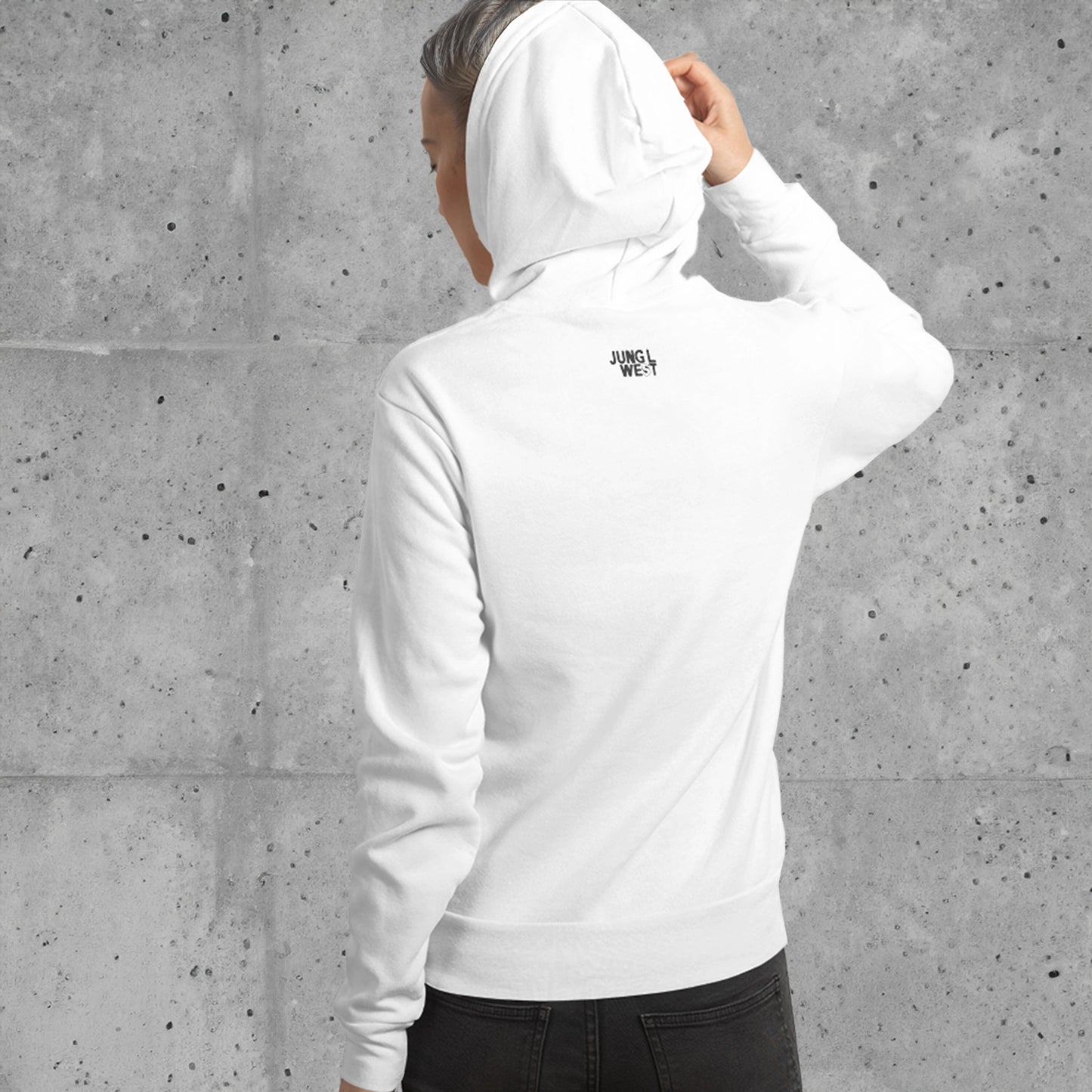 JLW 1.26 | NorthBeach Miami | Unisex Hoodie | White/Black - JUNG L WEST