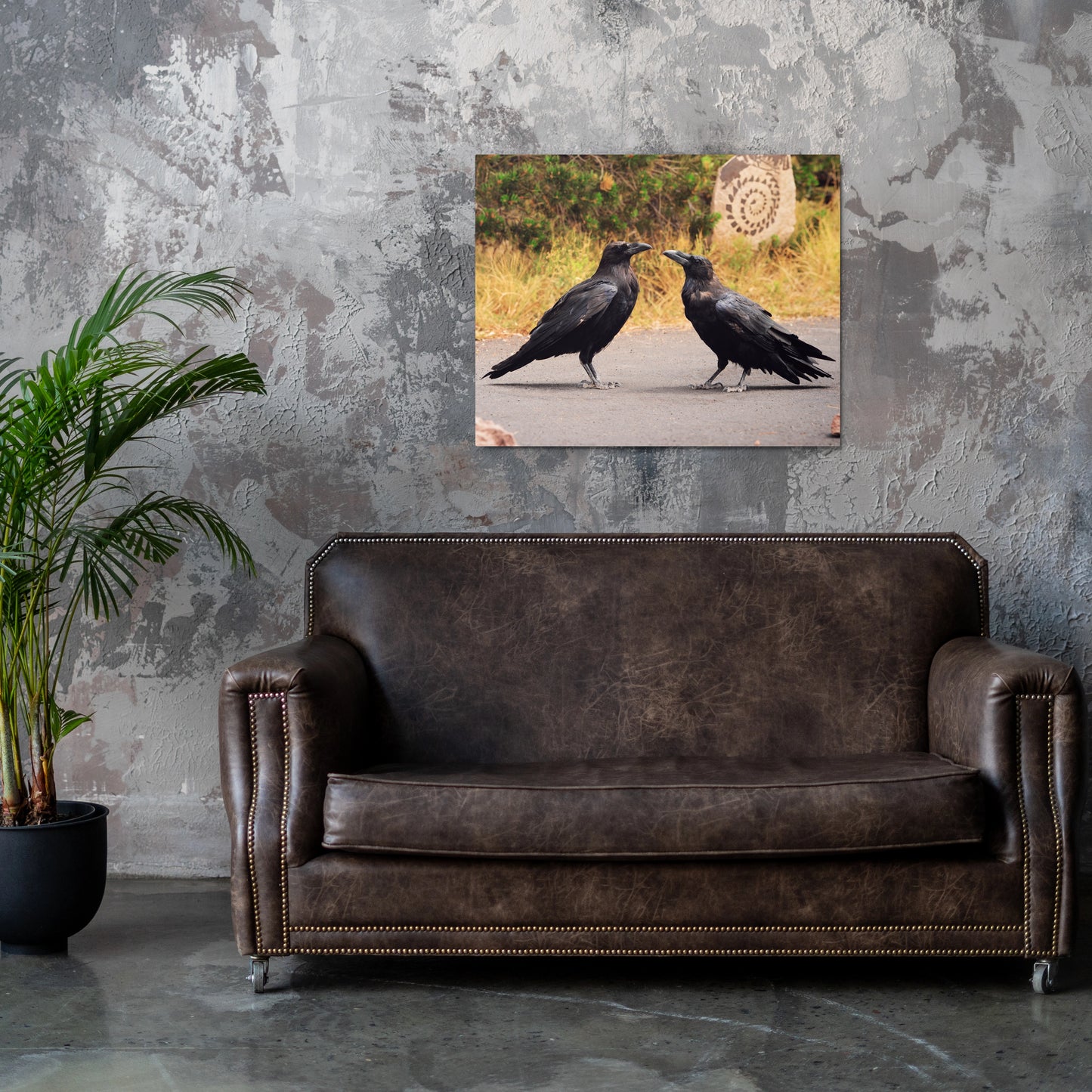 Two Ravens | 16x20 Metal Print - JUNG L WEST