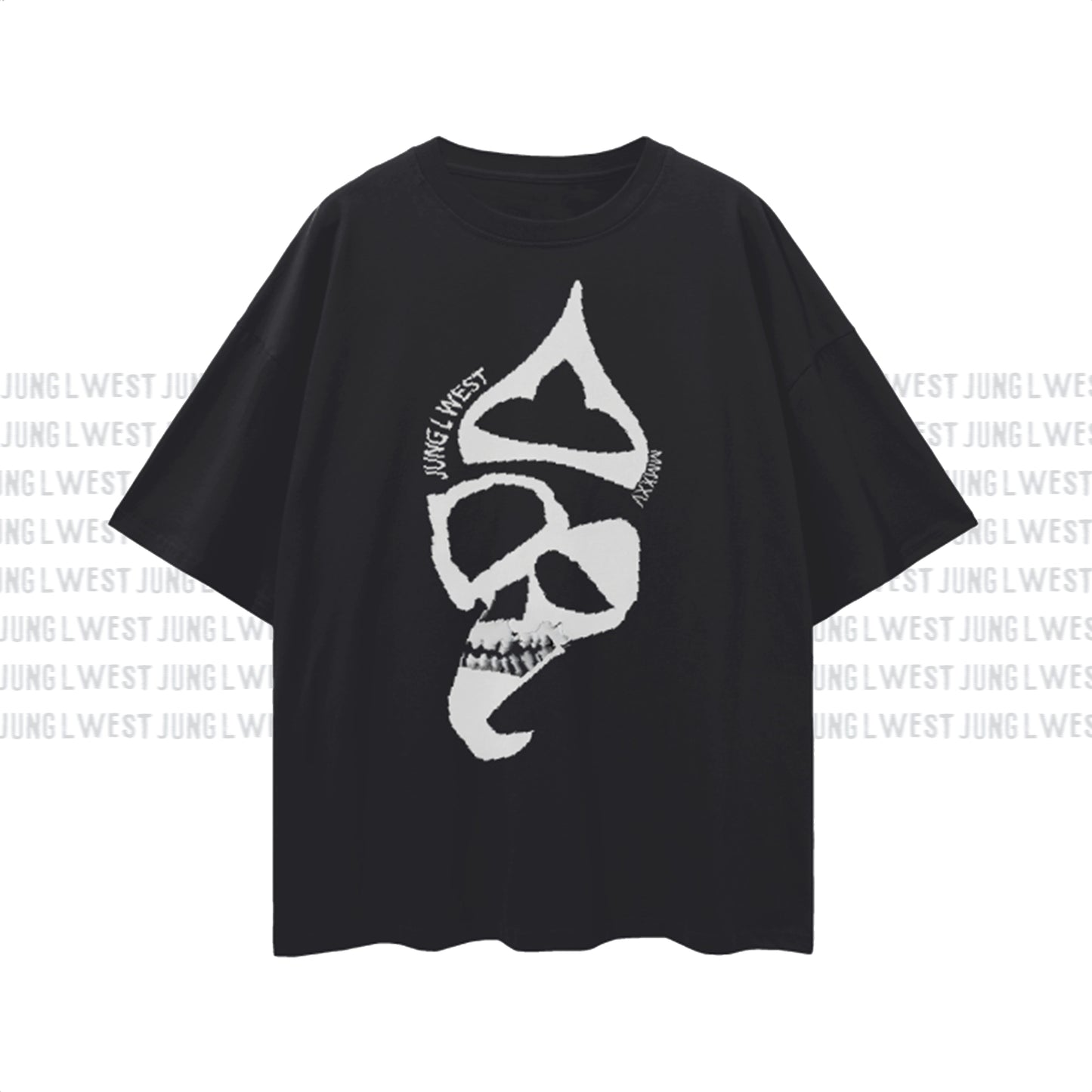 Jung L West | MMXXV | Oversize Deep Drop Shoulder Tee - JUNG L WEST