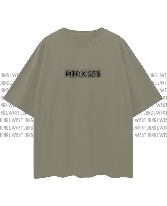 MTRX256 AZTEX | Unisex Oversize Deep Drop Shoulder T