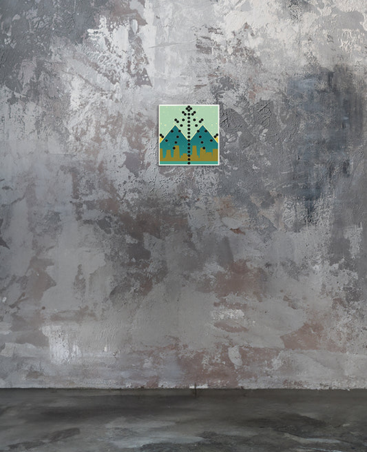 MTRX256 | TWIN PEAKS | Print On Canvas 8x8