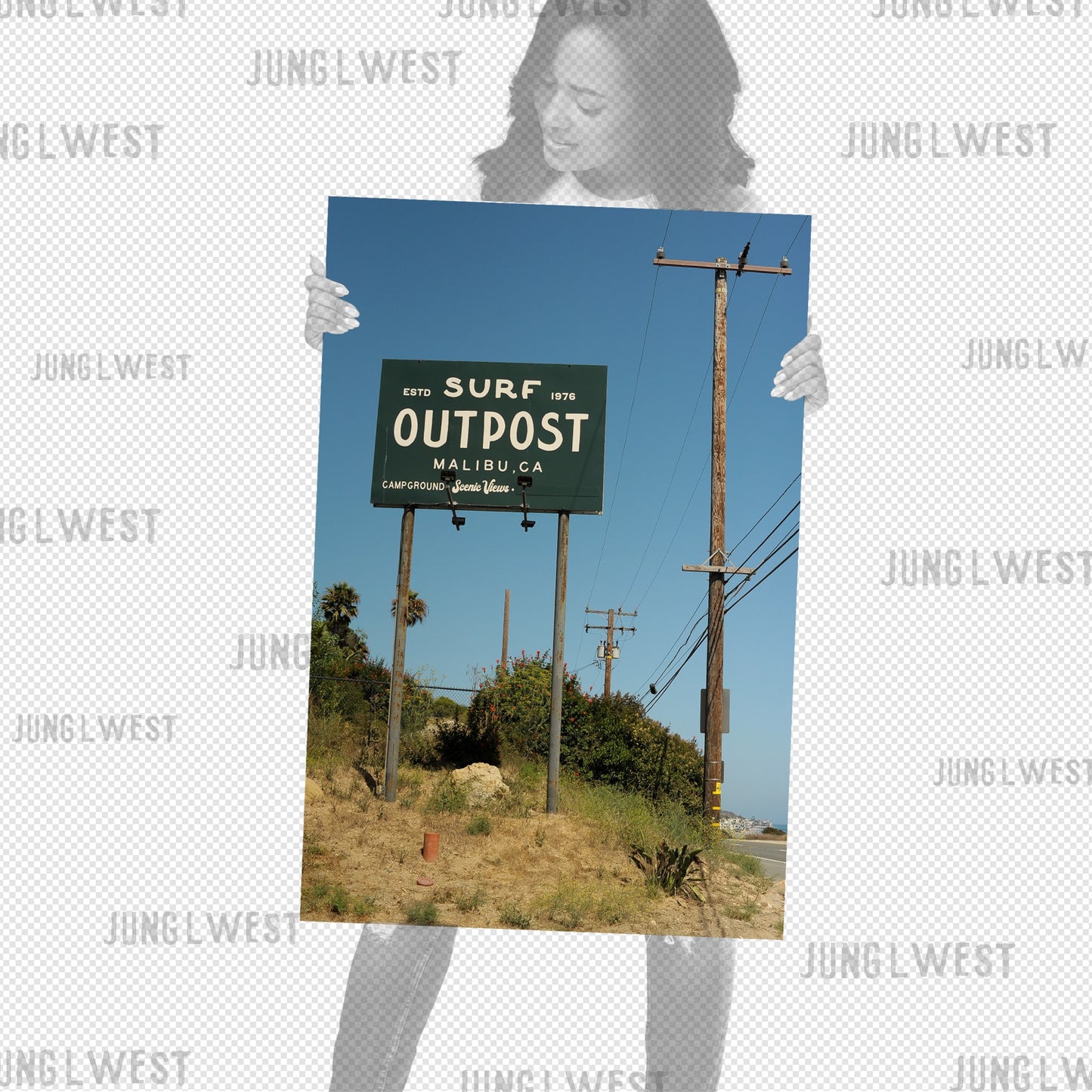 Malibu Surf | 20x30 Metal Print - JUNG L WEST