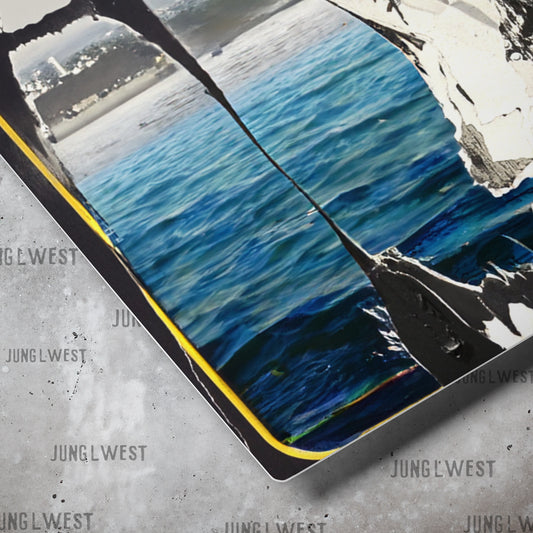 Malibu Surf Artwork | 12x12 Metal print - JUNG L WEST