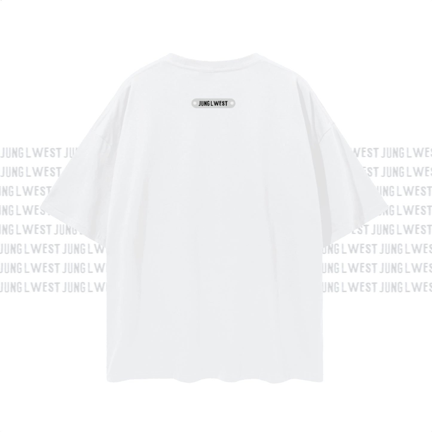 Jung L West | NY Live Coding | Oversize Deep Drop Shoulder Tee - JUNG L WEST