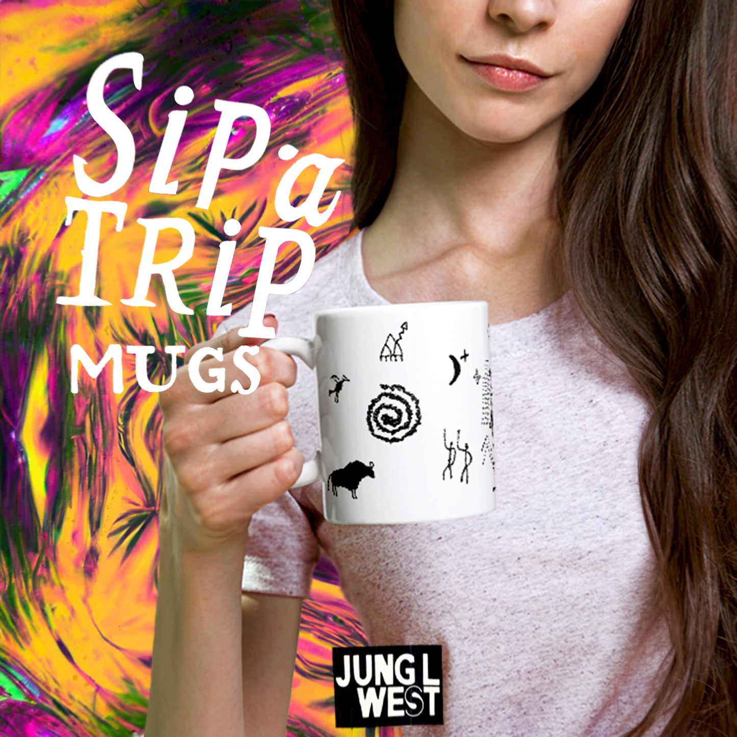 Rock Art | Ceramic Coffee Mug - JUNG L WEST