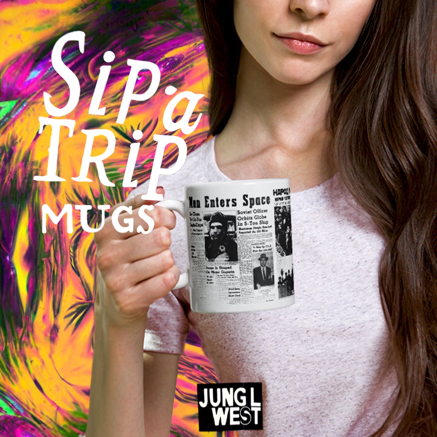 1961 Man in Space | Ceramic Coffee Mug - JUNG L WEST