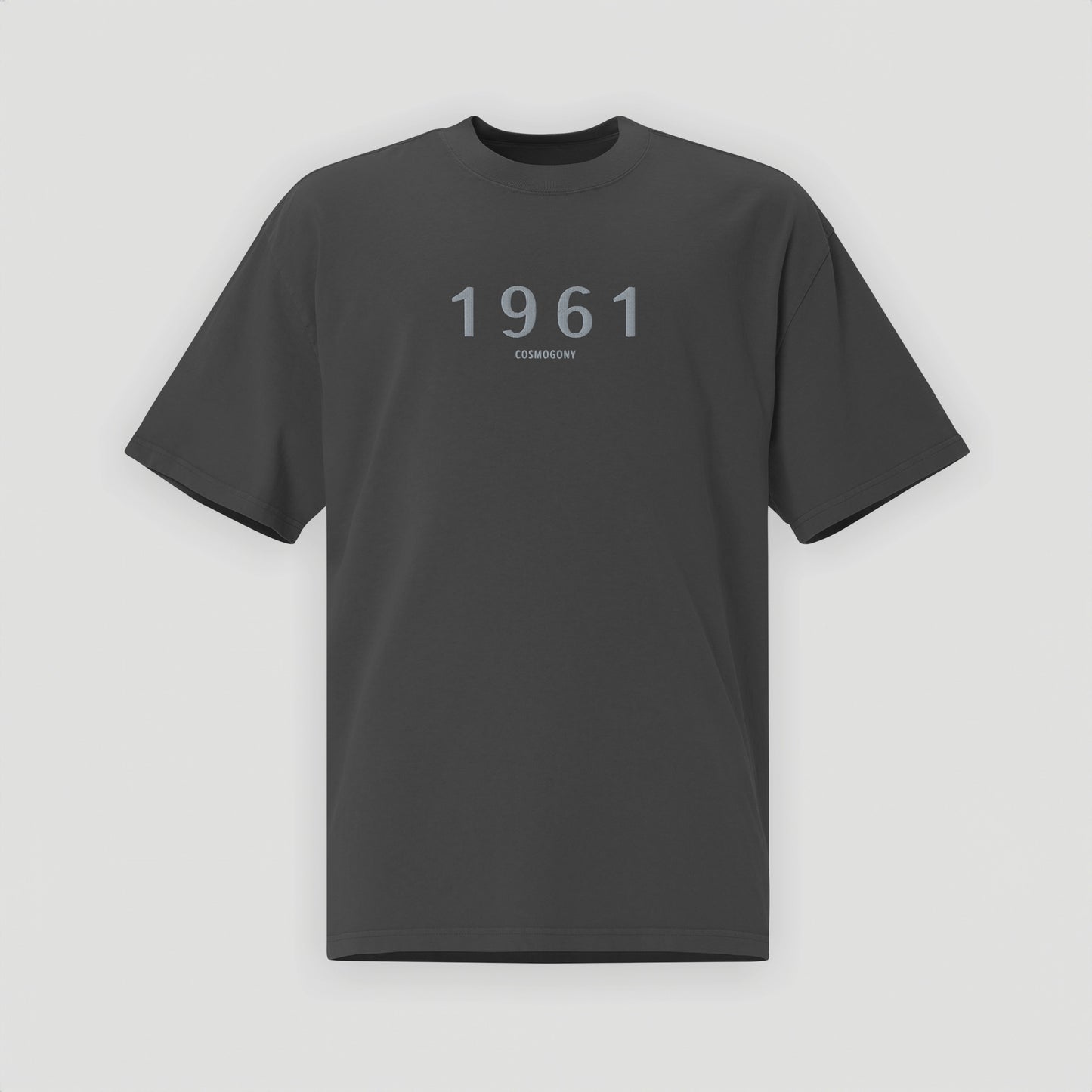 Oversized T-Shirt 1961 Collection Faded Bone/Black - JUNG L WEST
