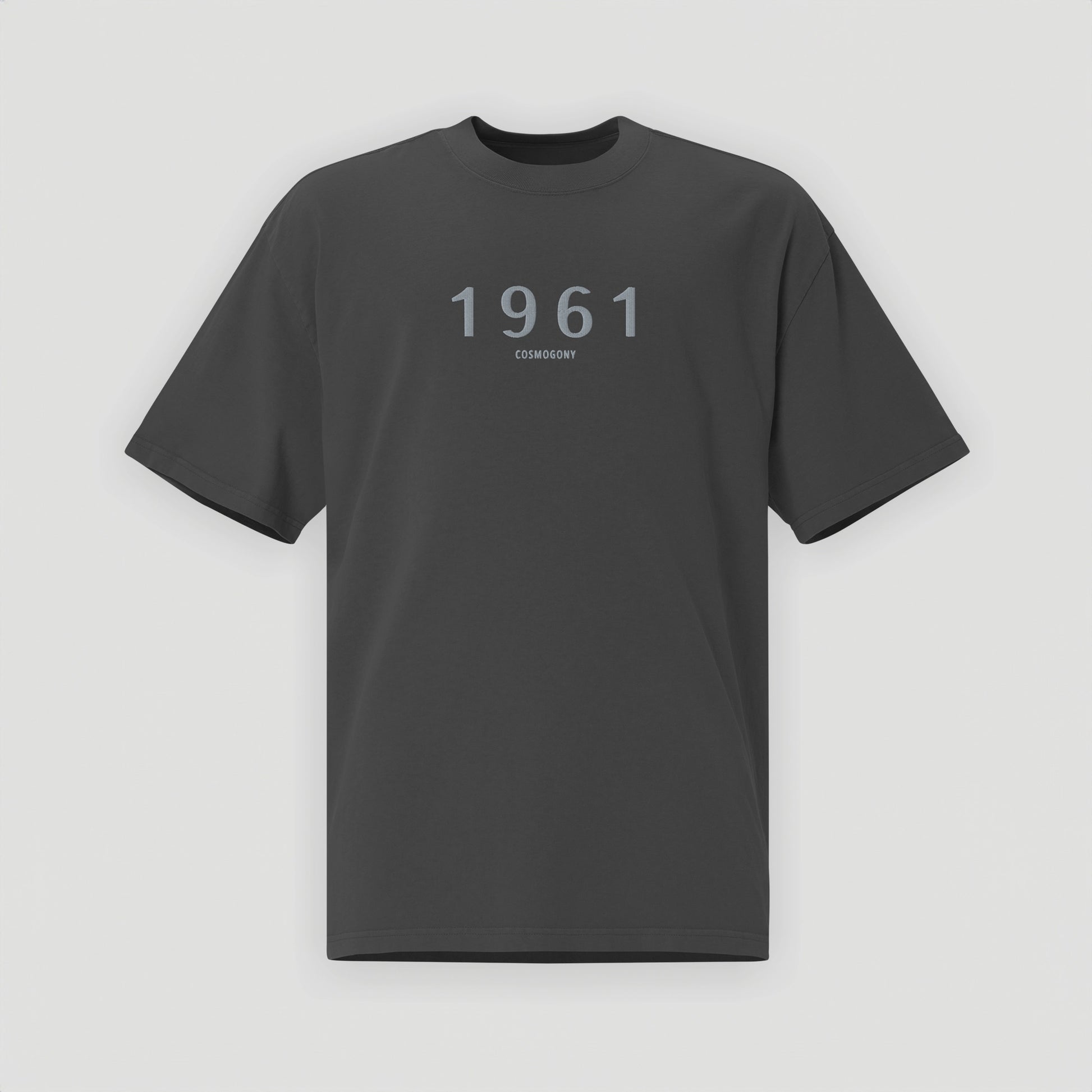 Oversized T-Shirt 1961 Collection Faded Bone/Black - JUNG L WEST