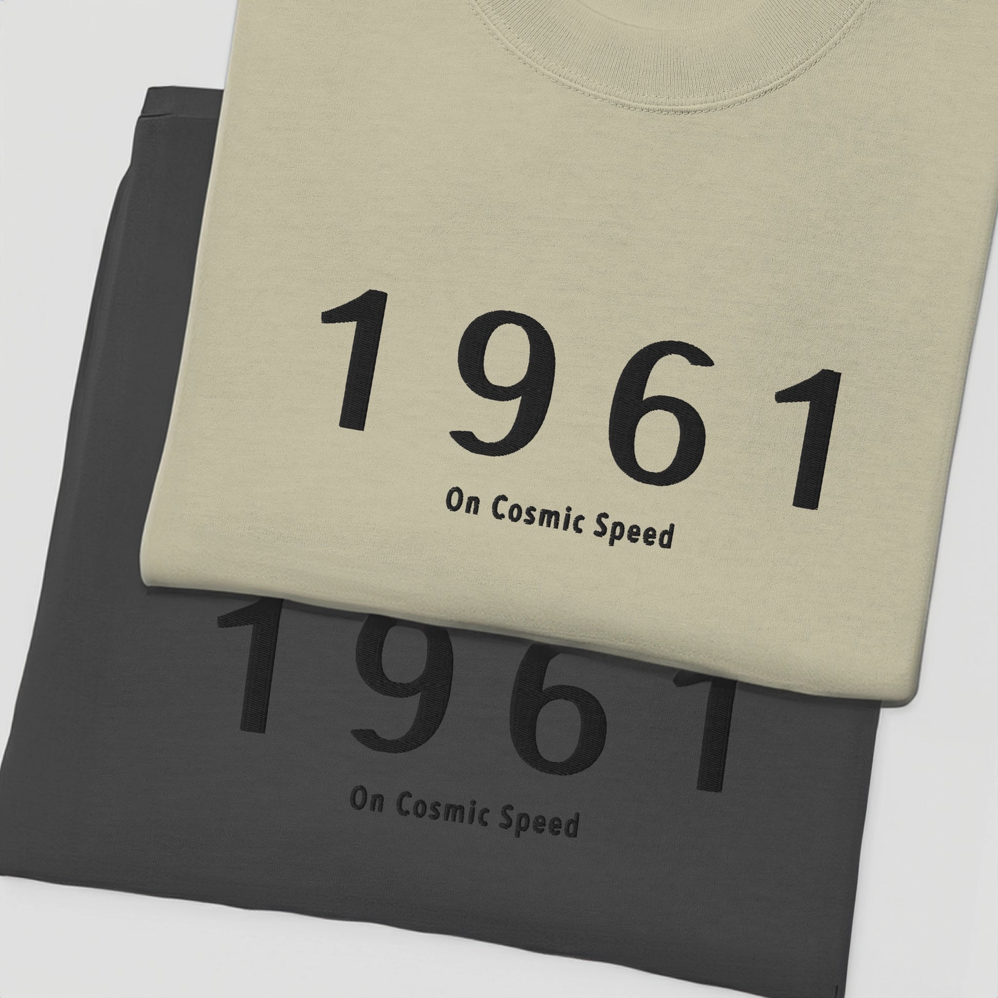 Oversized T-Shirt 1961 Collection Faded Eucalyptus/Black - JUNG L WEST