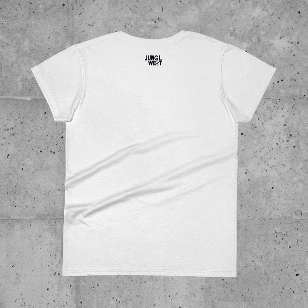 Jung L West Fashion Fit Tee Back Flat White