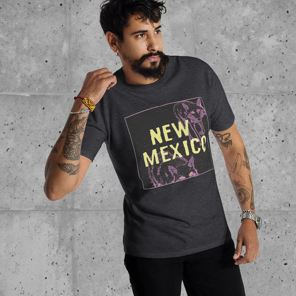 JLW 1.25 | NEW MEXICO | Men’s Premium Heavyweight Tee / Charcoal Heather