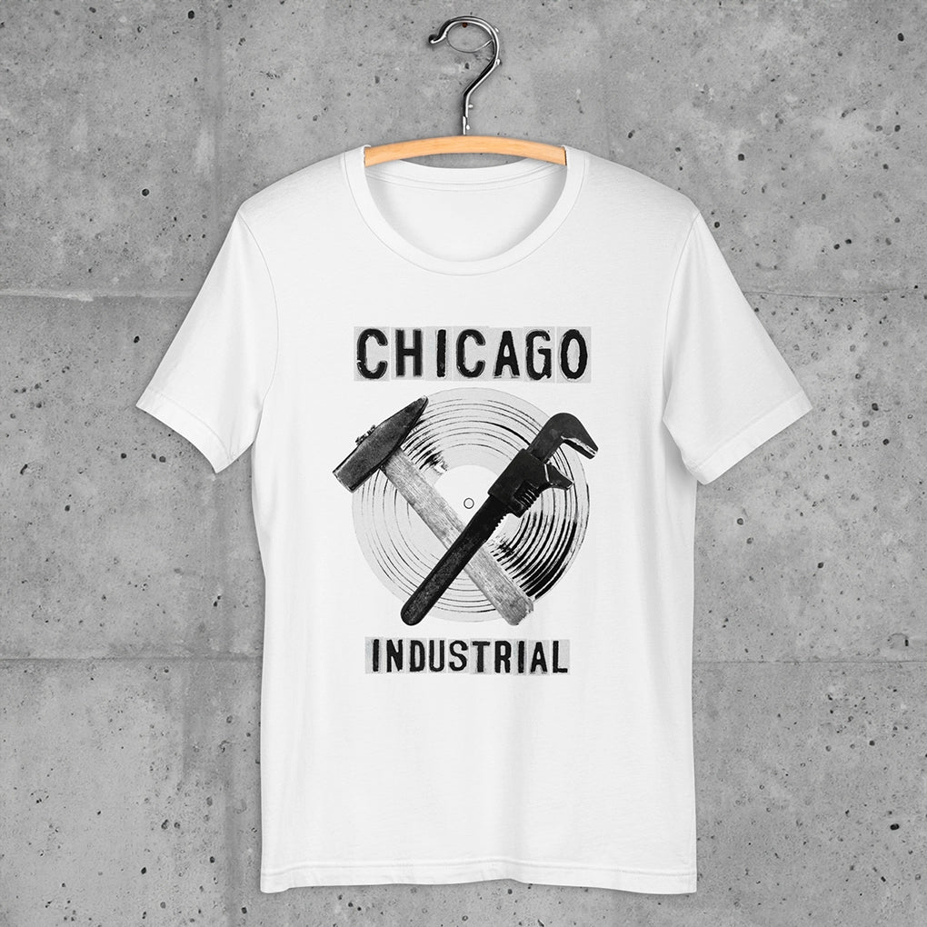 Jung L West Unisex Staple Cotton Tee Chicago Industrial White 