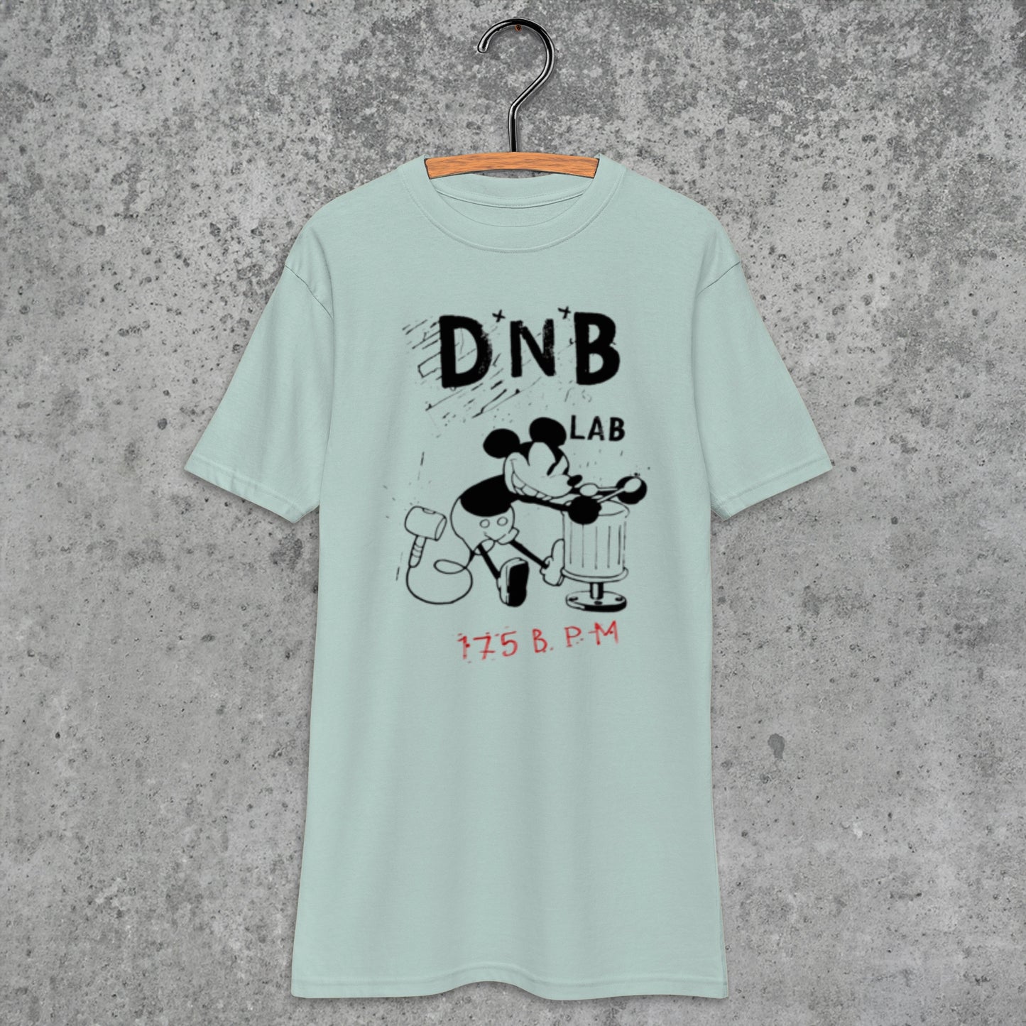 JLW 1.29 | Mickey D'n'B | Men's Heavyweight Premium Cotton Tee