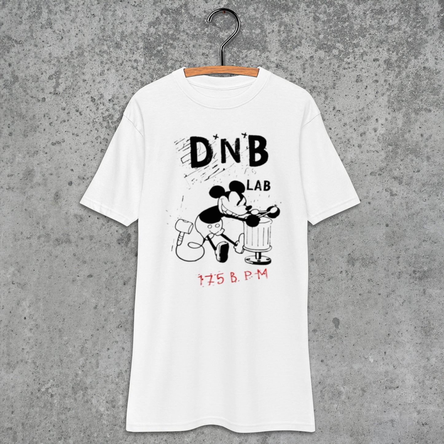 JLW 1.29 | Mickey D'n'B | Men's Heavyweight Premium Cotton Tee