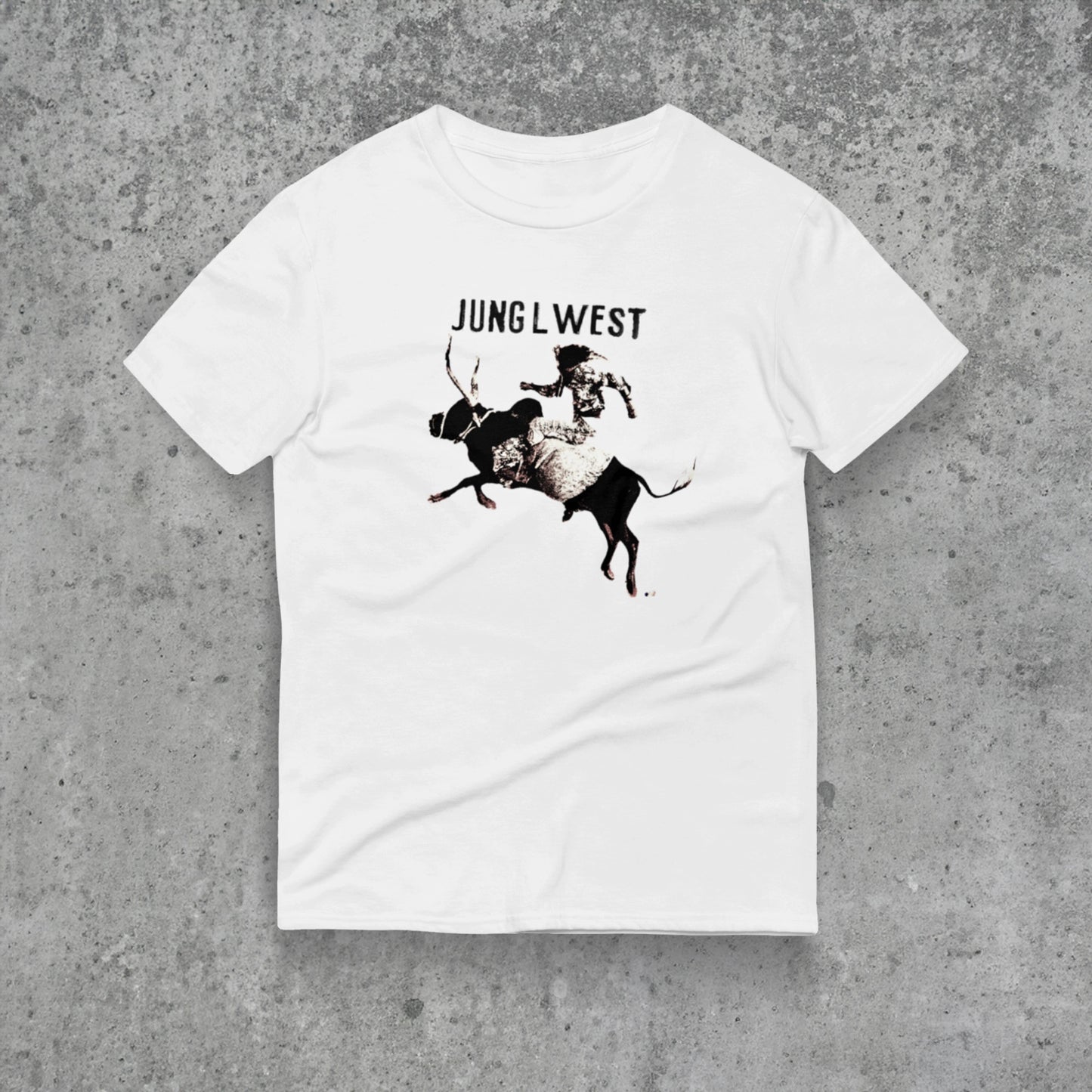 JLW 1.5 | Bull Rider | Unisex cotton t-shirt / White