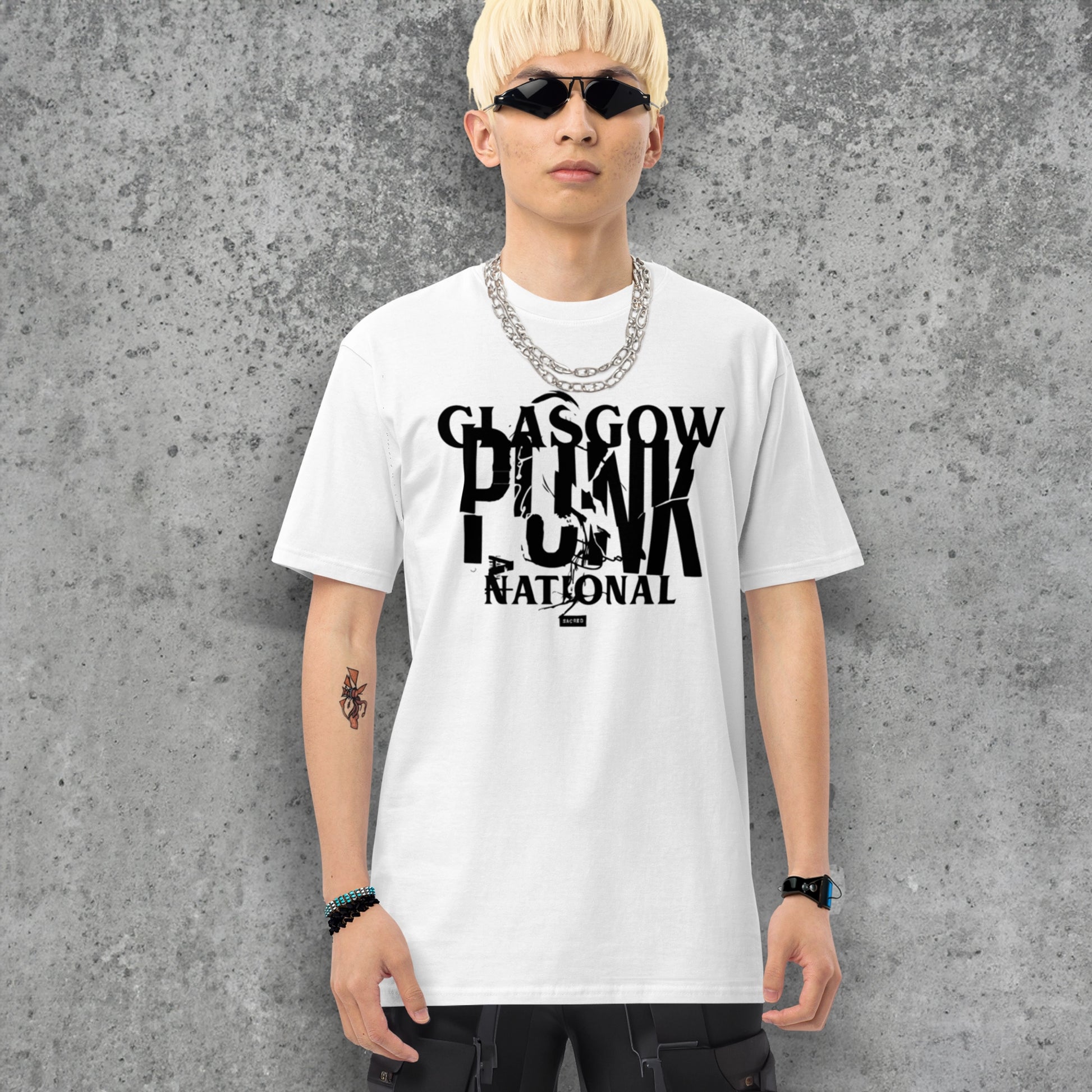 JLW 1.32 | Glasgow Punk National | Men’s premium heavyweight T / Vintage Gold - JUNG L WEST