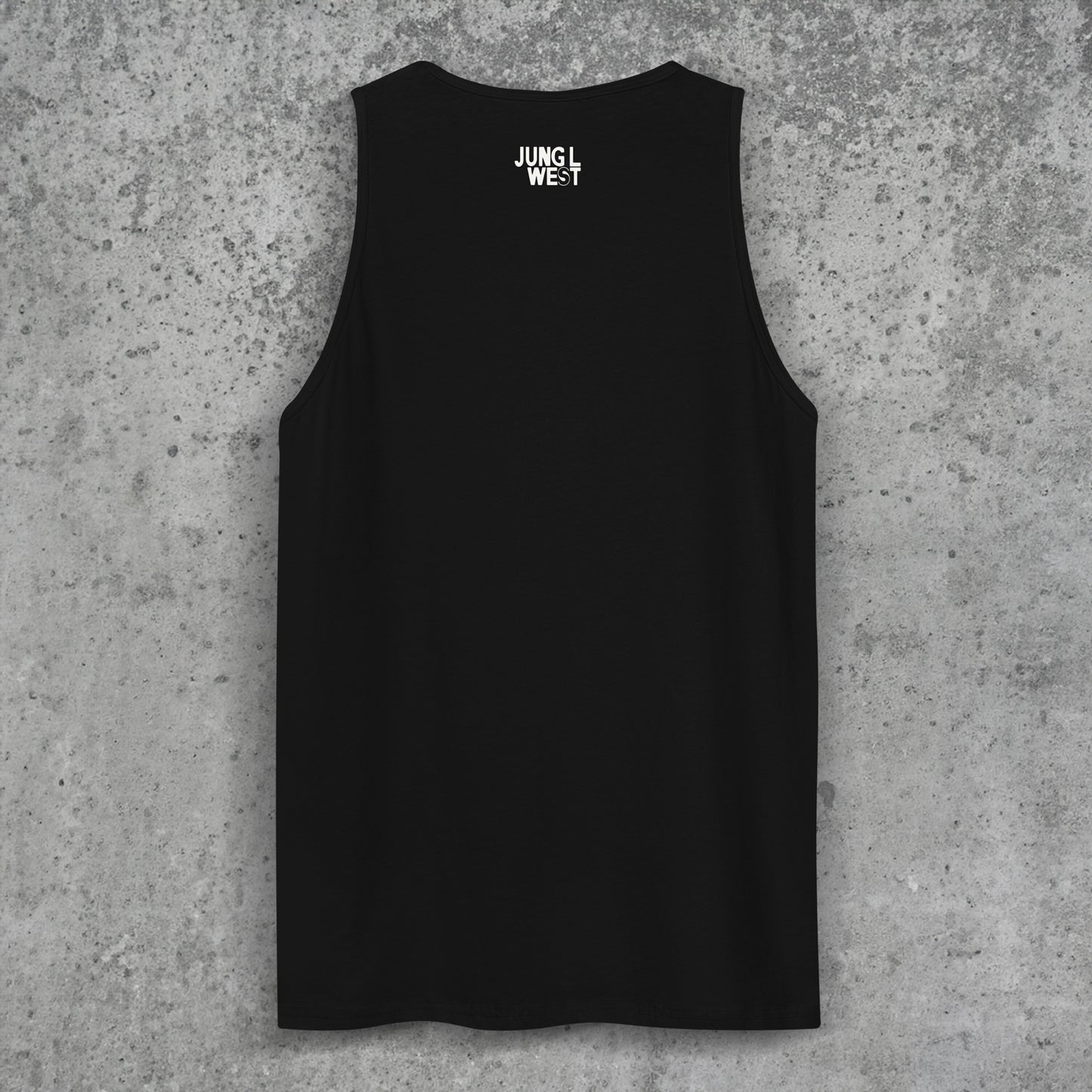 JLW 1.32 Metal Music Theory | Men’s premium tank top | Black - JUNG L WEST