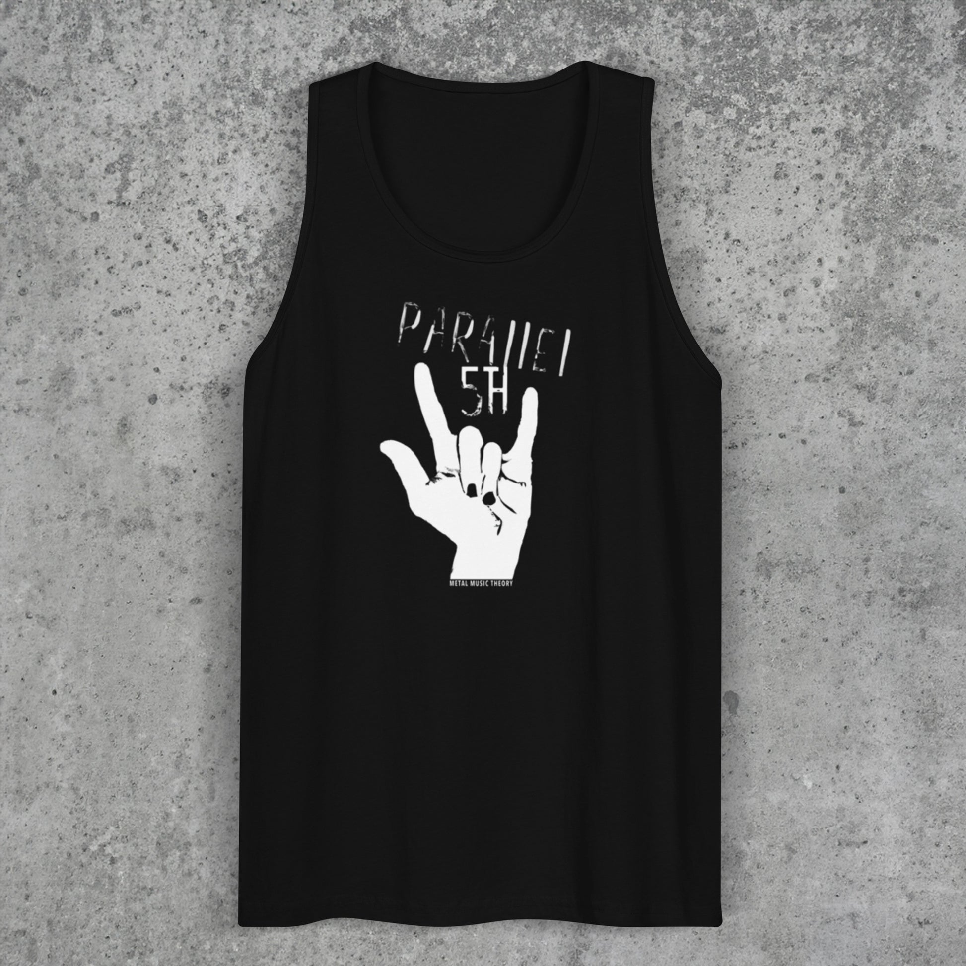 JLW 1.32 Metal Music Theory | Men’s premium tank top | Black - JUNG L WEST
