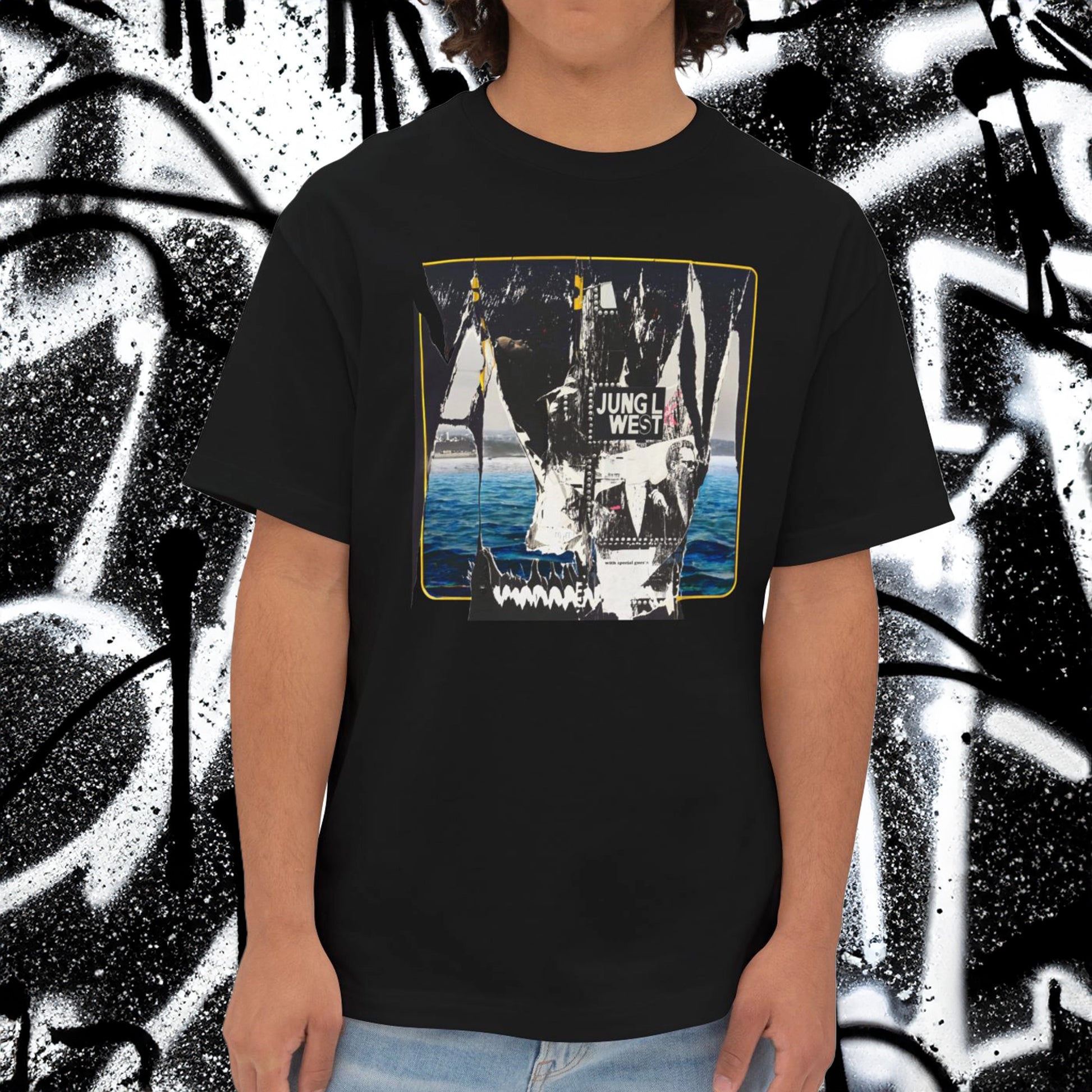 Oversized Cotton T-Shirt Streetwear Comfort Front Jung L West 