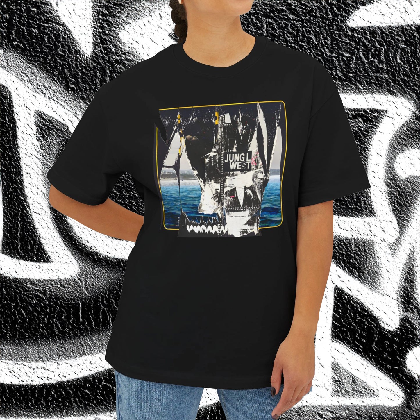 Oversized Cotton T-Shirt Streetwear Comfort Front  Model 