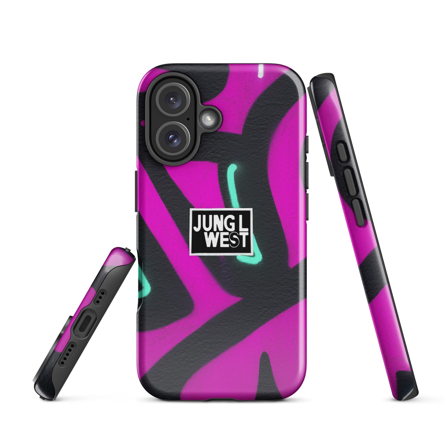 Case for iPhone® Graffiti | Purple'n'Black