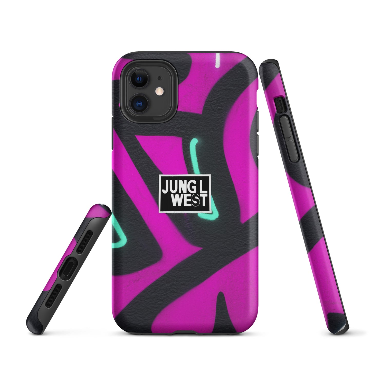 Case for iPhone® Graffiti | Purple'n'Black