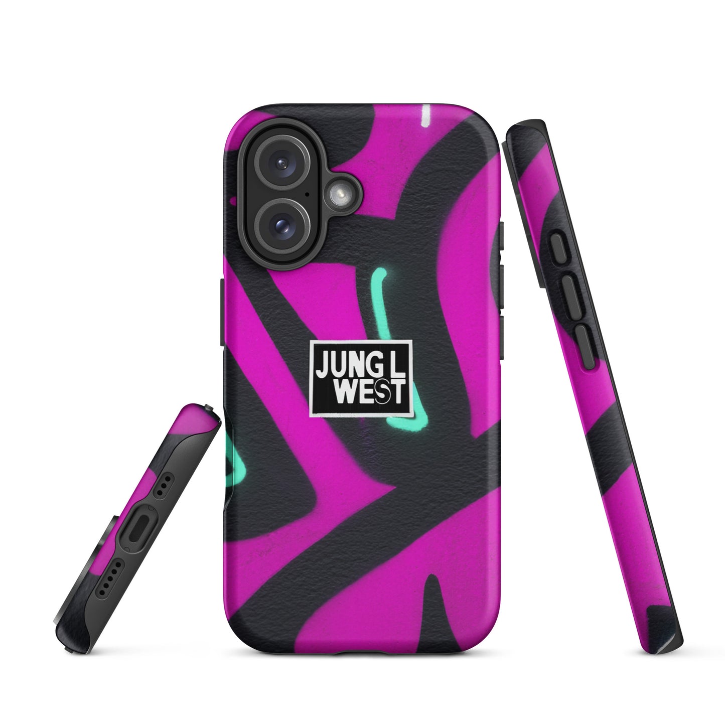 Case for iPhone® Graffiti | Purple'n'Black